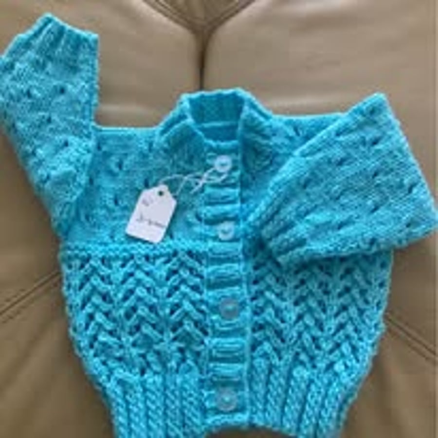 Baby cardigan age 0-3 mths