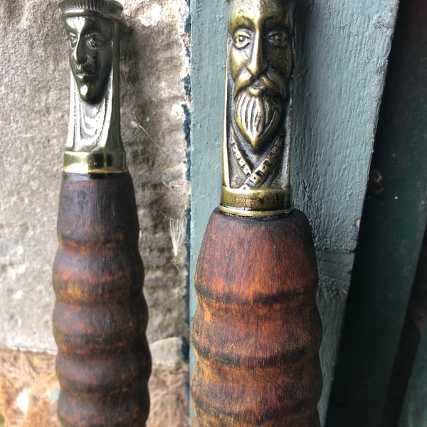 King and Queen Staffs as a pair