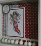 Christmas Decoration - Snowman In Stocking Box Frame - Image 2