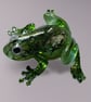 Handmade Resin Frog with Real Fern & Leaf Inclusions – Forest Inspired Nature