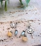 Dandelion drop earring