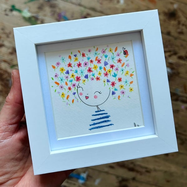 Meadow - Framed Original Mini Illutsration