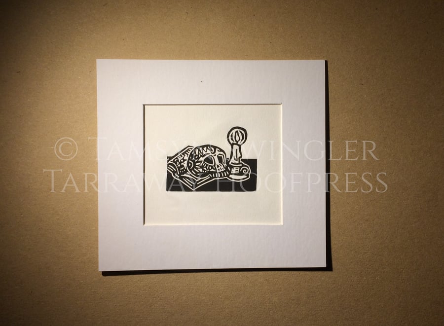 Spells - Tiny LinoPrint - Limited Edition - Pagan