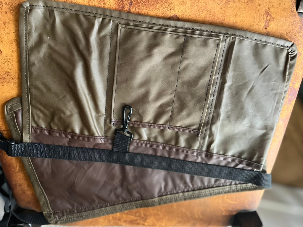 wax cotton work tool pouch