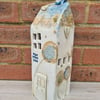 Stay Home 2020 Tall Ceramic Tea Light House