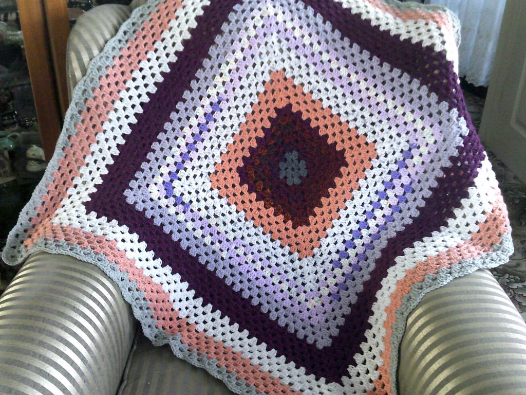 Vintage Style Crochet Lap Blanket