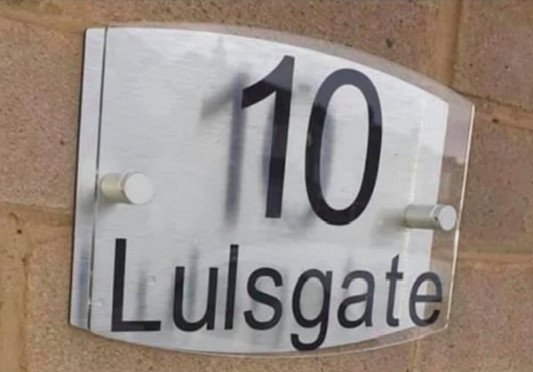 Personalised Address Plaque.