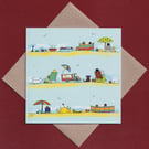 Greetings card - seaside - beach