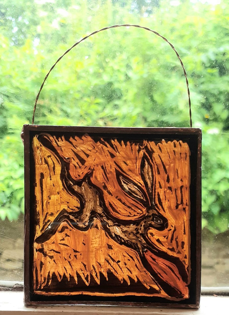 HARE SUNCATCHER  or WALLHANGING