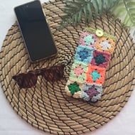 Crochet Glasses Phone Case Pouch Pistachio