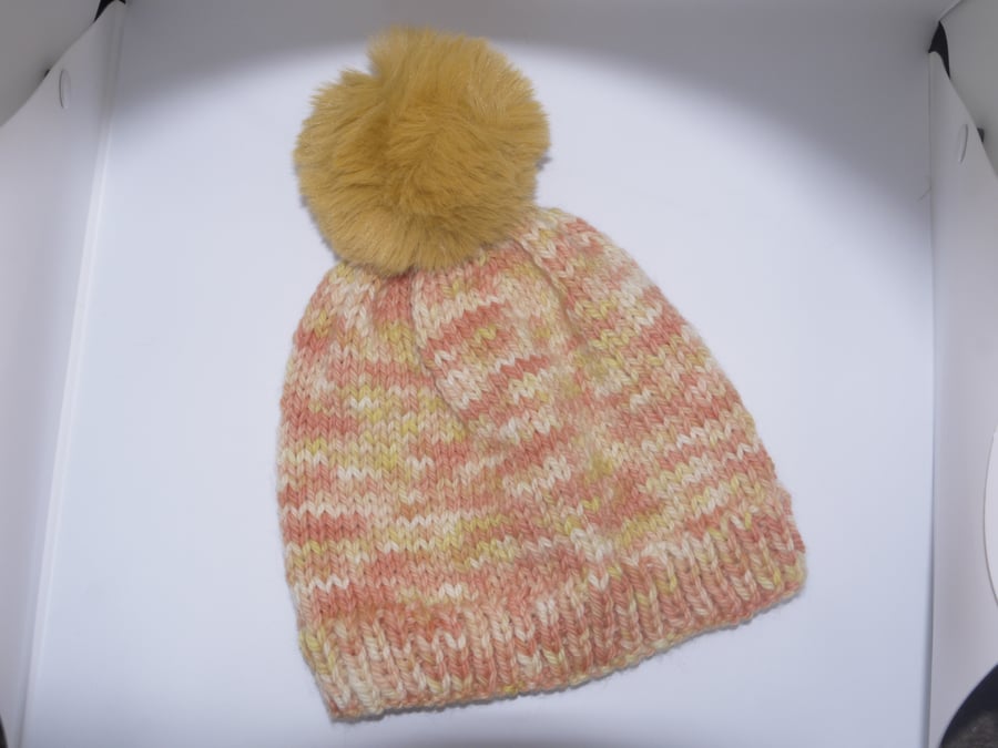  Knitted Handmade Chunky Melba winter hat