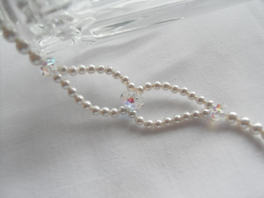 Pearl and Crystal Bracelet
