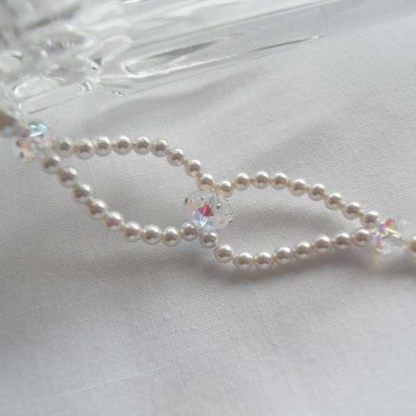 Pearl and Crystal Bracelet