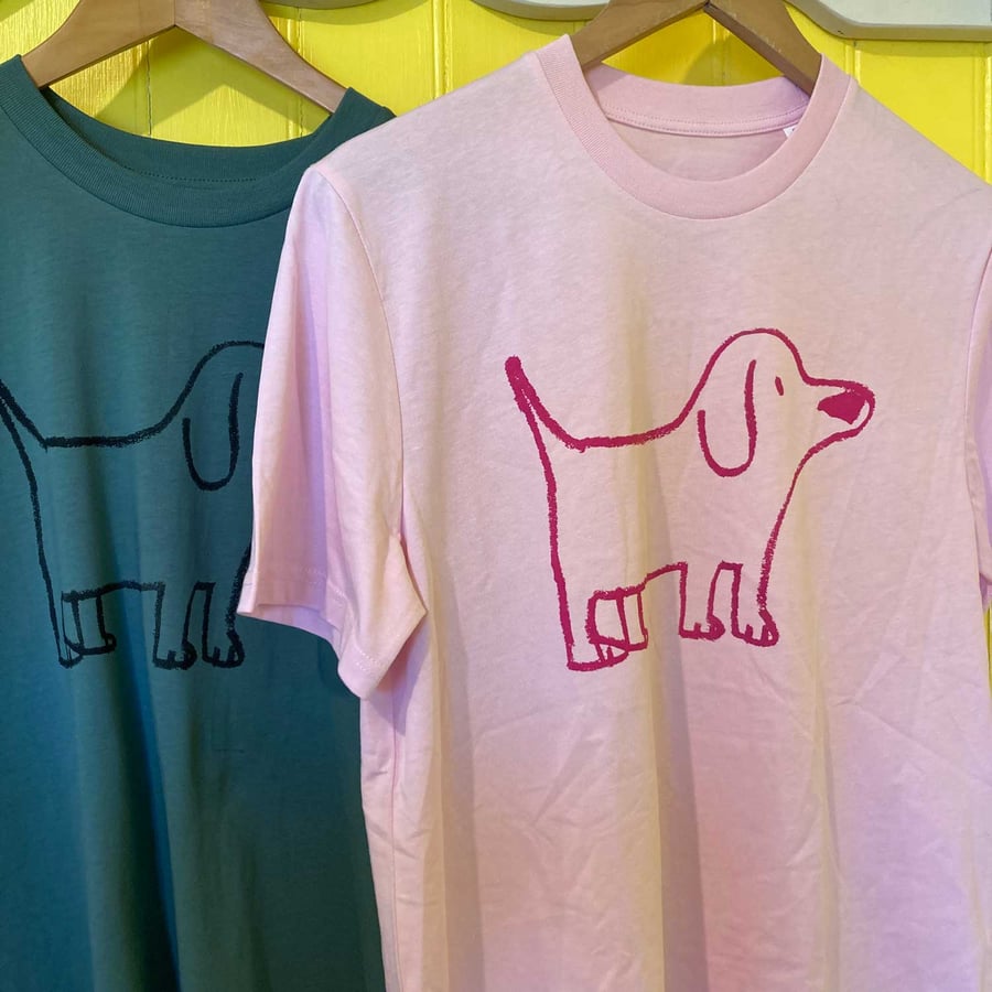 Dog t-shirt by Jo Brown Happy Tomato 