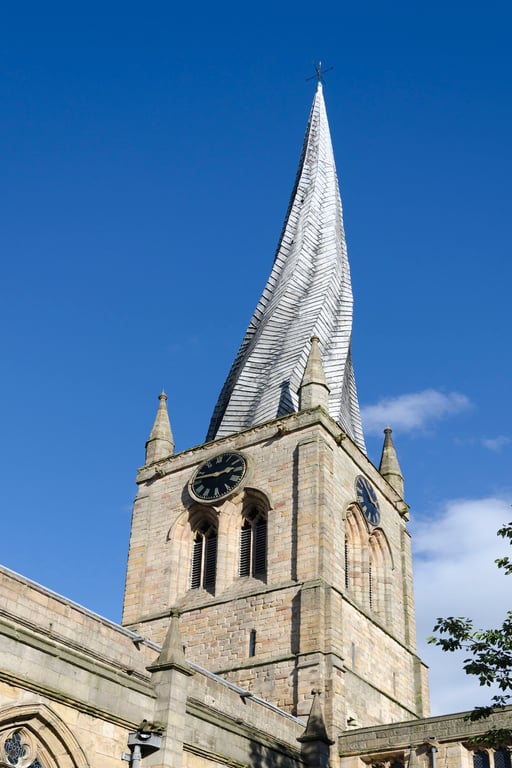 The twisted spire of Chesterfield church