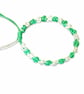 Mint Green and white romantic 'Rose Bud' bracelet, one size