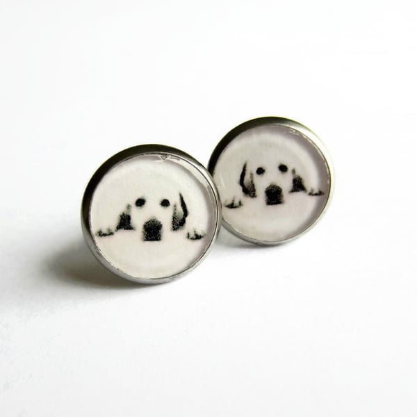 Labrador Dog Stud Earrings - Hypoallergenic Surgical Steel