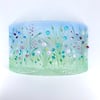 Glass Flower Meadow Panel in Pretty Pastel Shades