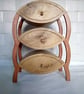 Three drawer oak and rose trinket box