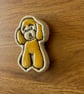 Handmade Ceramic Poodle Fridge Magnet - Image 3