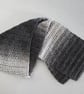 ladies Scarf Shades of Grey Ombre Style  - Image 3