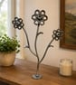 Metal Flowers from Nuts and Bolts, TIG Welded Stainless Steel Art, Garden Orname - Image 5