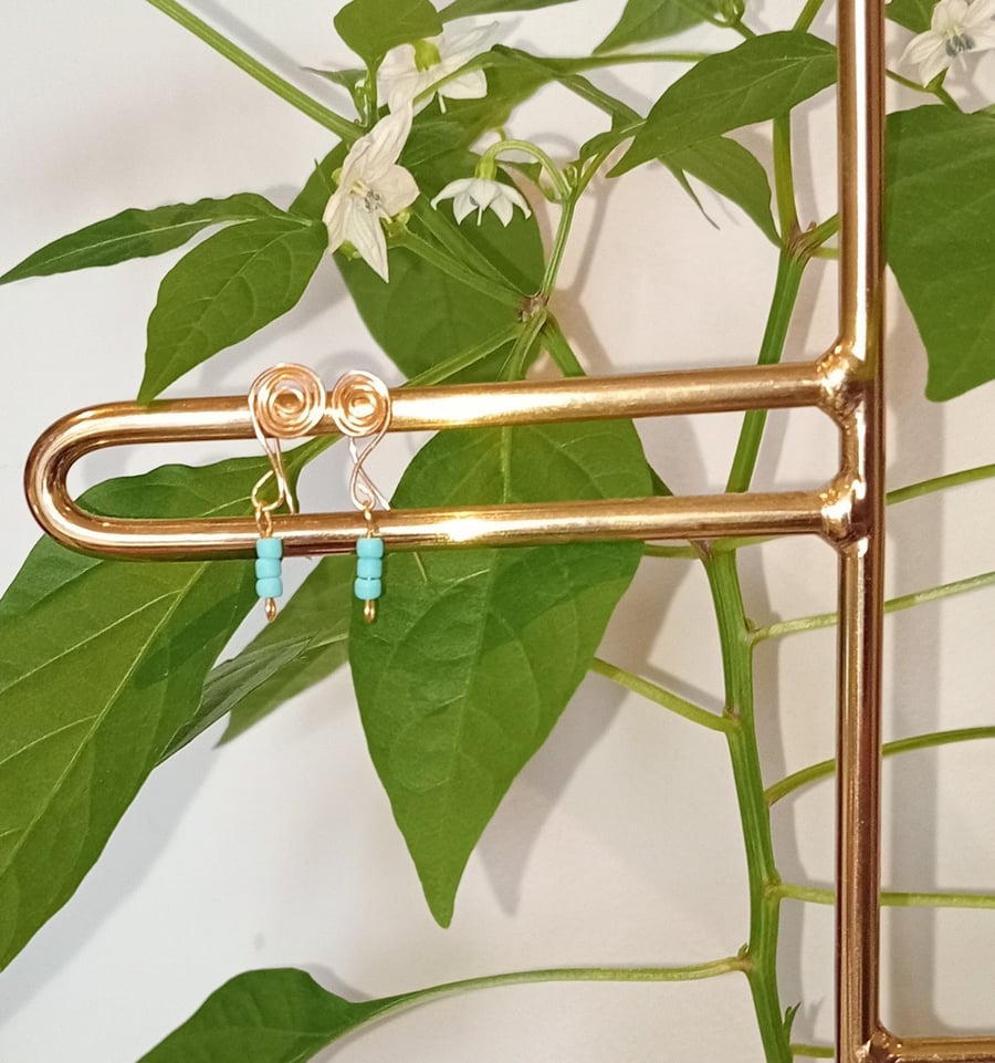Spiral Knot Drop Earrings