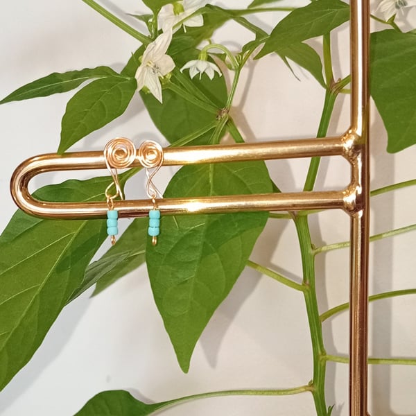 Spiral Knot Drop Earrings