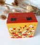 Hand Painted Poppy Meadow Jewellery Box, Red Flowers and Daisy Trinket Storage - Image 4