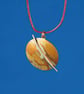 Stormy Planet Copper Circular Pendant - Image 1