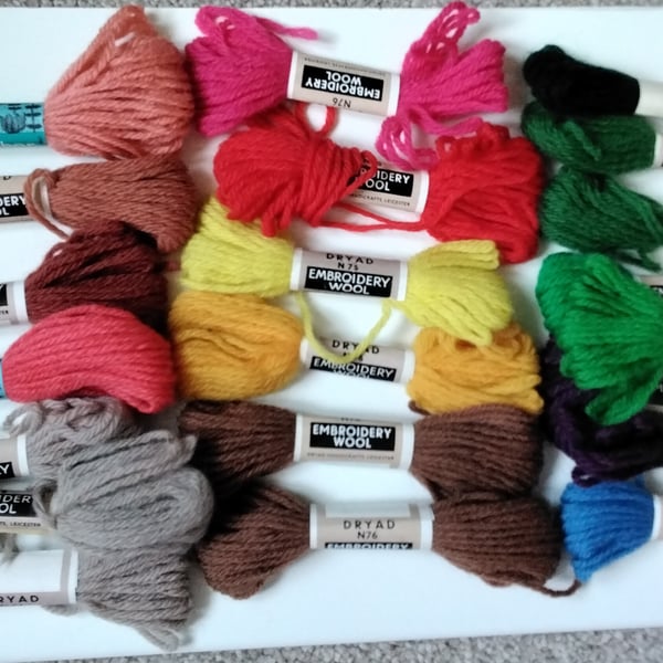 Beautiful Bundle Assortment of Tapestry embroidery wool
