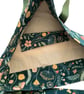 Weekender Tote.  Denim and Fauna Fabric.  Botanical Collection. - Image 10