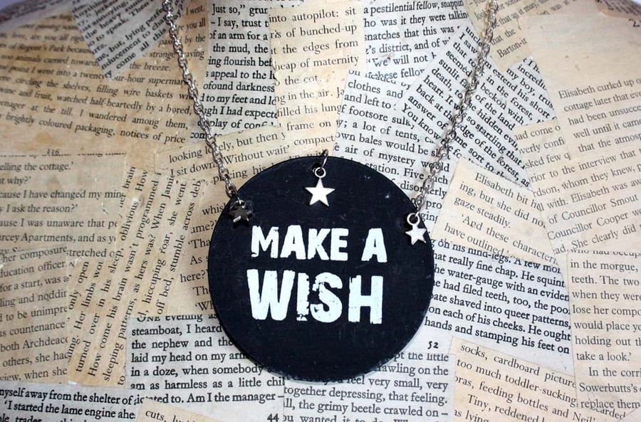 Make A Wish Silver Star Necklace
