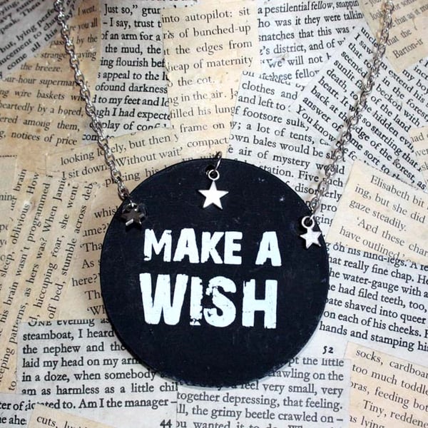 Make A Wish Silver Star Necklace