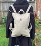 Boiled wool back pack, neutral colour, only one made