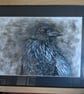 Windswept Raven, an A4 or A3 signed print of an original drawing. - Image 3