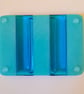 Small blue fused glass soap dish - Image 6