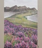 Isle of Harris View with Purple Heather, Scottish landscape, original art - Image 6