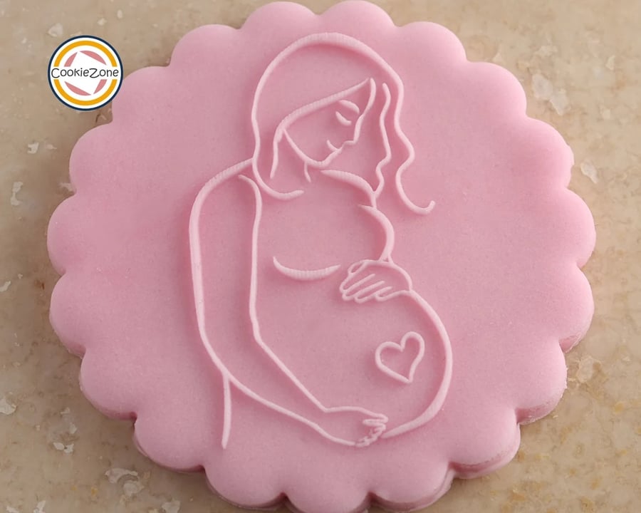 Pregnancy Debossing Fondant Stamp