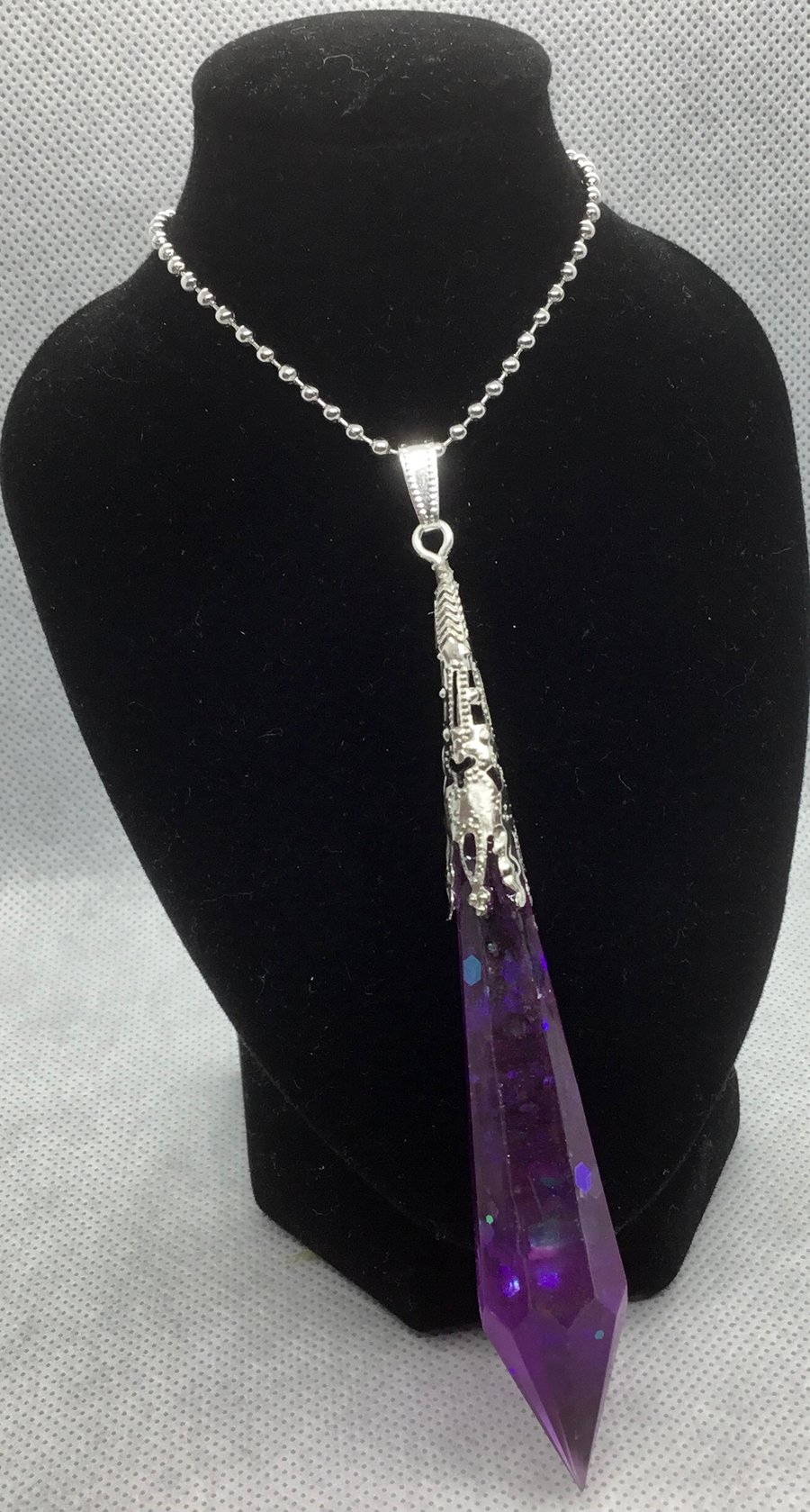 Purple bohemian  Crystal drop 