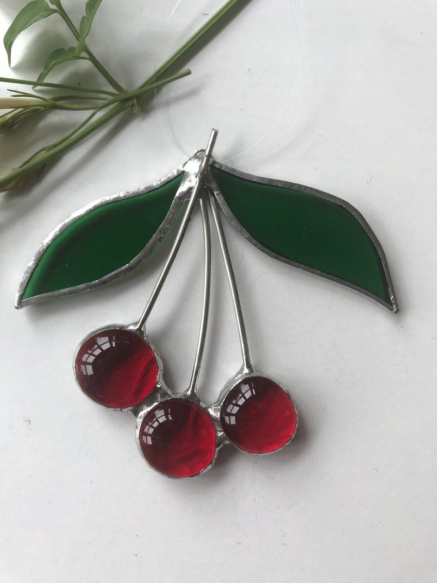 Stained Glass Cherries