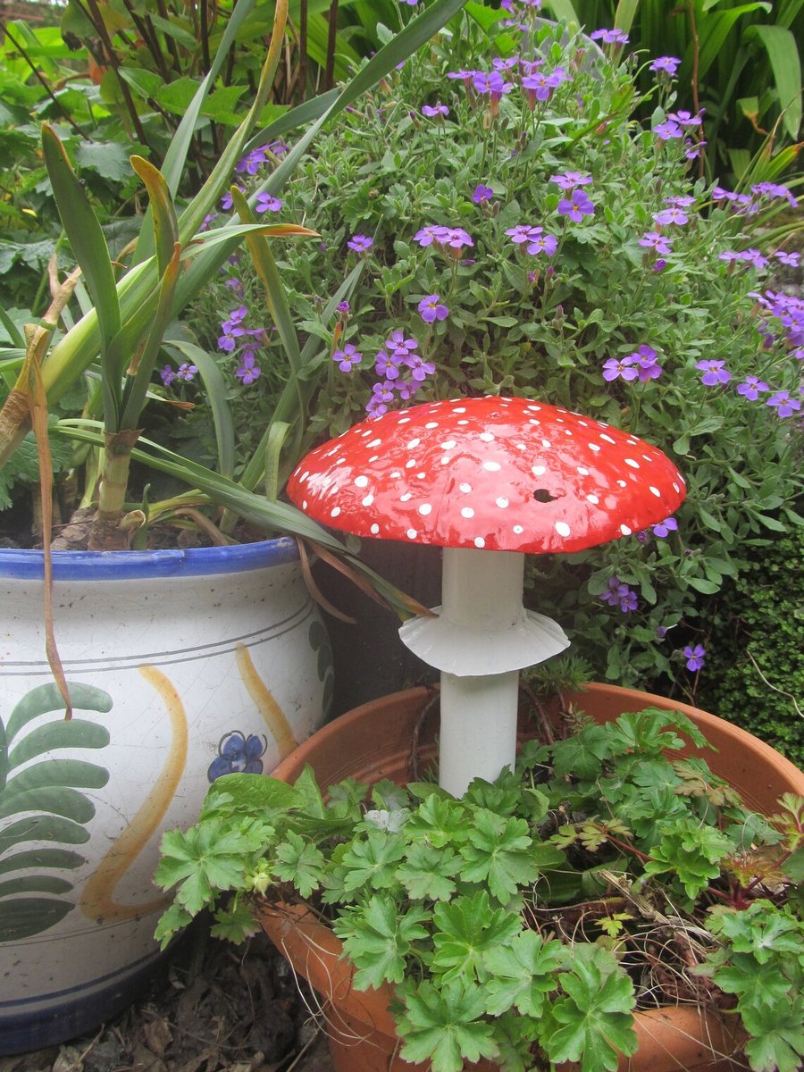 Garden mushroom ornament