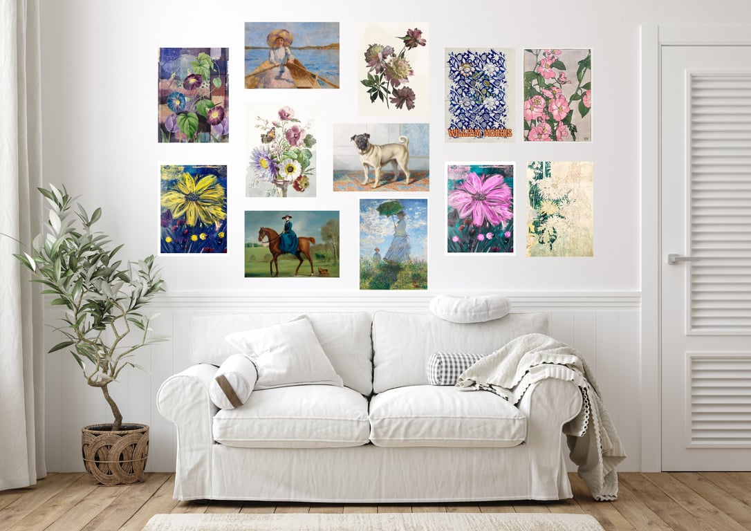 Vintage Print Collection - 12 Collated Prints Ready to Hang