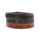 Personalised Leather Bracelet with Optional Secret Message - Gift Boxed