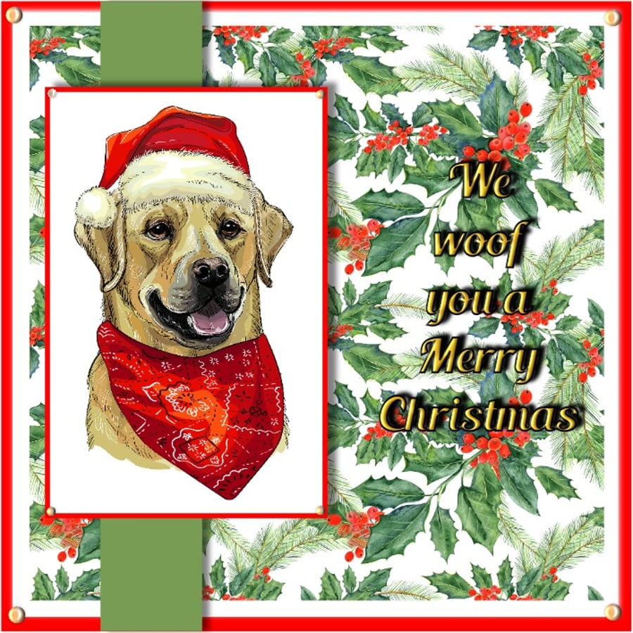 Labrador Christmas Card