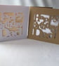 Dad Happy Birthday card, white or kraft card with envelope  - Image 1