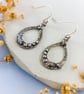 Ocean-Inspired Teardrop Earrings – Recycled Fine Silver - Image 5
