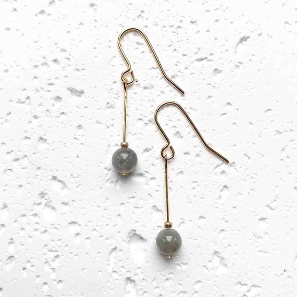 Orion Drop Earrings - Labradorite