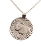 Badger Engraved Sterling Silver Coin Necklace - Image 10