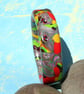 Designer Bangle - Abstract Pop Art Style in Rich Colours - Handmade - Artisan - Image 3